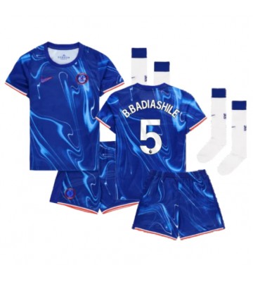 Chelsea Benoit Badiashile #5 Hemmakläder Barn 2024-25 Kortärmad (+ Korta byxor)